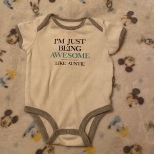 Graphic baby onesie